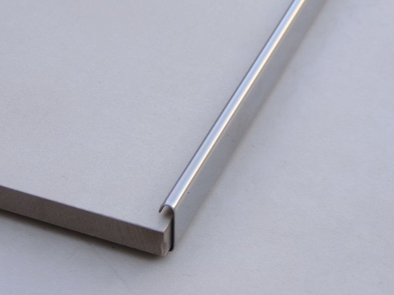 versatilidade perfil inox l para acabamento de porcelanato e azulejo