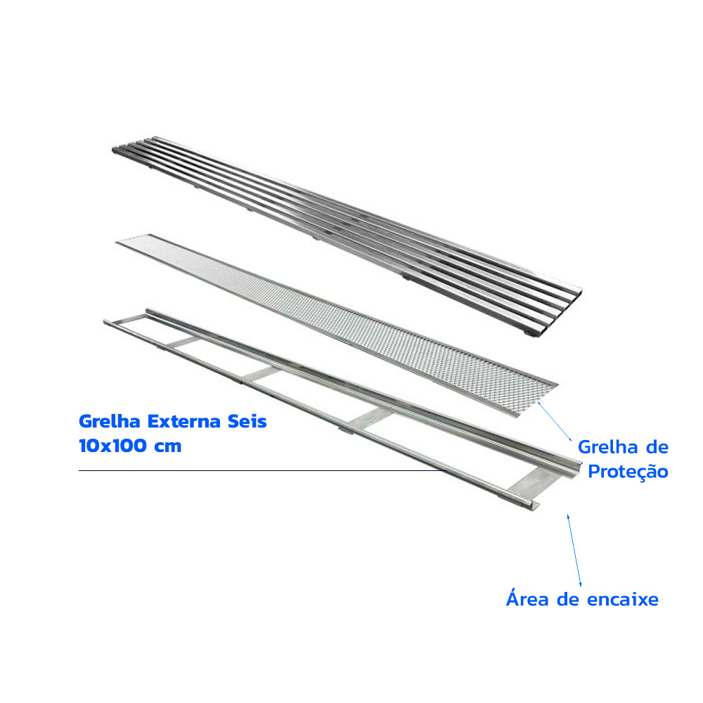 mozaik-grelha-seis-aplicacao-explodido